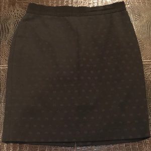 Black Swiss Dot Mini Skirt
